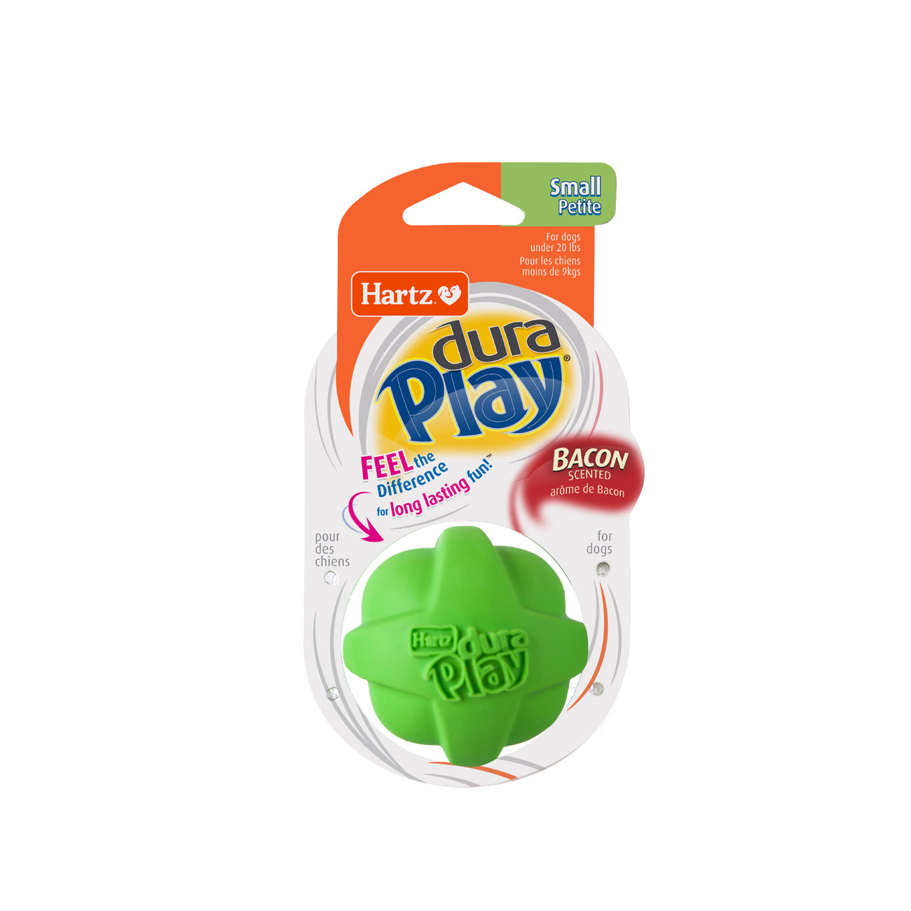 Bacon-Scented Ball Toy for Small Dogs — Noise-Free & Durable